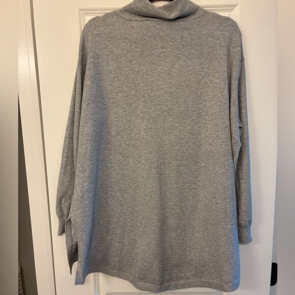 JOH CASHMERE Sarah Sweater Heather Gray Women’s Size Large - Picture 4 of 8